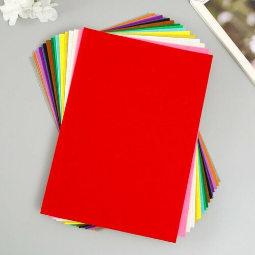 Набор мягкого фетра Астра 16 шт ассорти 1 мм 170 гр 20х30 см 592₽