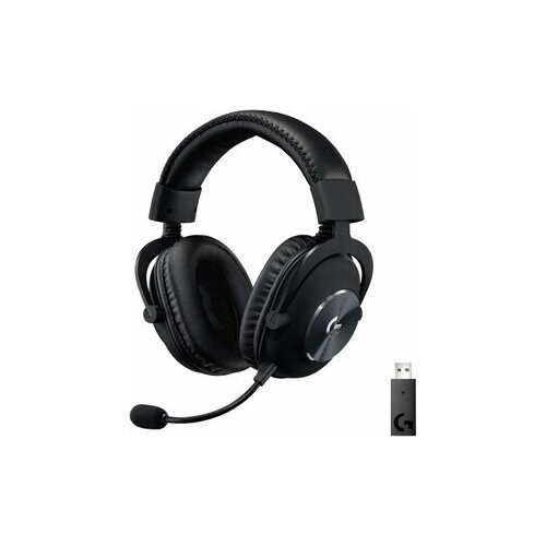 LOGITECH Наушники с микрофоном Logitech G Pro X черный 2м мониторные Radio оголовье 910-000909 24852₽