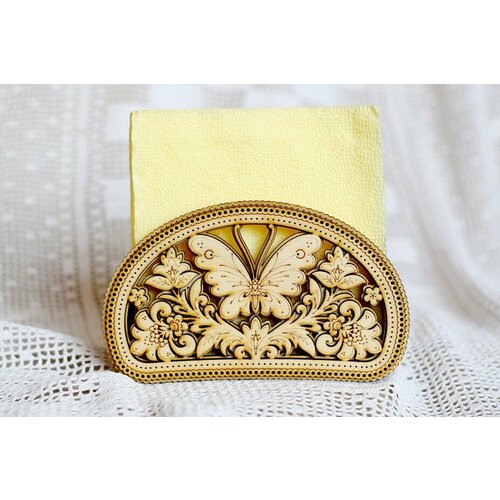 Салфетница деревянная Бабочка 560₽