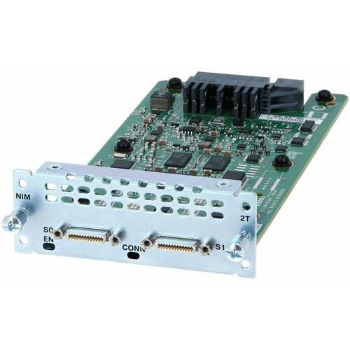 Маршрутизаторы и коммутаторы Cisco NIM-2T адаптер ci card samsung белый для сам модуля переходник common interface модуль доступа ci card для телевизора самсунг