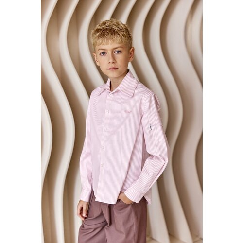 фото Рубашка kidsante, размер 146-152, розовый