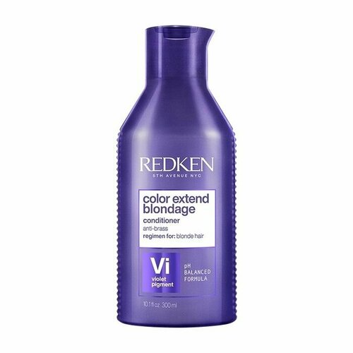 Redken Color Extend Blondage - Кондиционер с ультрафиолетовым пигментом для тонирования и укреплуния оттенков блонд 300 мл набор по уходу за волосами redken color extend blondage 500 мл