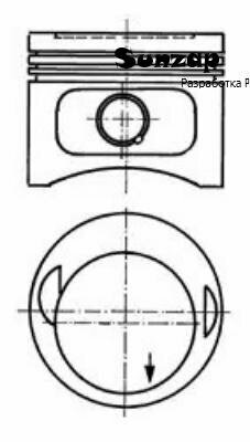 KOLBENSCHMIDT 93968610 Поршень dm.95.50x1.75x2.0x3.5 +0.50