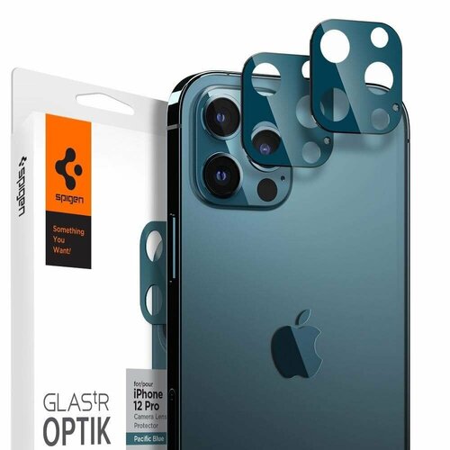 Защитное стекло для камеры SPIGEN для iPhone 12 Pro - Optik Lens Protector - Синевато-серый - AGL02460