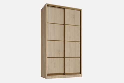 Изображение товара Шкаф купе, для одежды Айсберг 2, МФ-Купе, 100х60х240, платяной, цвет дуб сонома профиль шампань наполнение платье