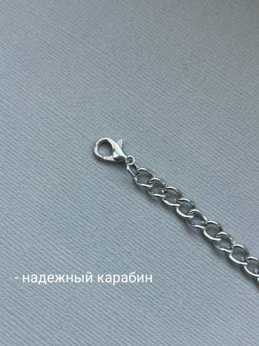 Колье SIDORINA SOFIA ACCESSORIES, перламутр, бисер, длина 30 см, белый/полупрозрачный — фото 1