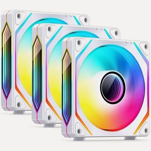 Изображение товара Вентиляторы для корпуса Jonsbo ZL-120W(3 in 1) White 3шт