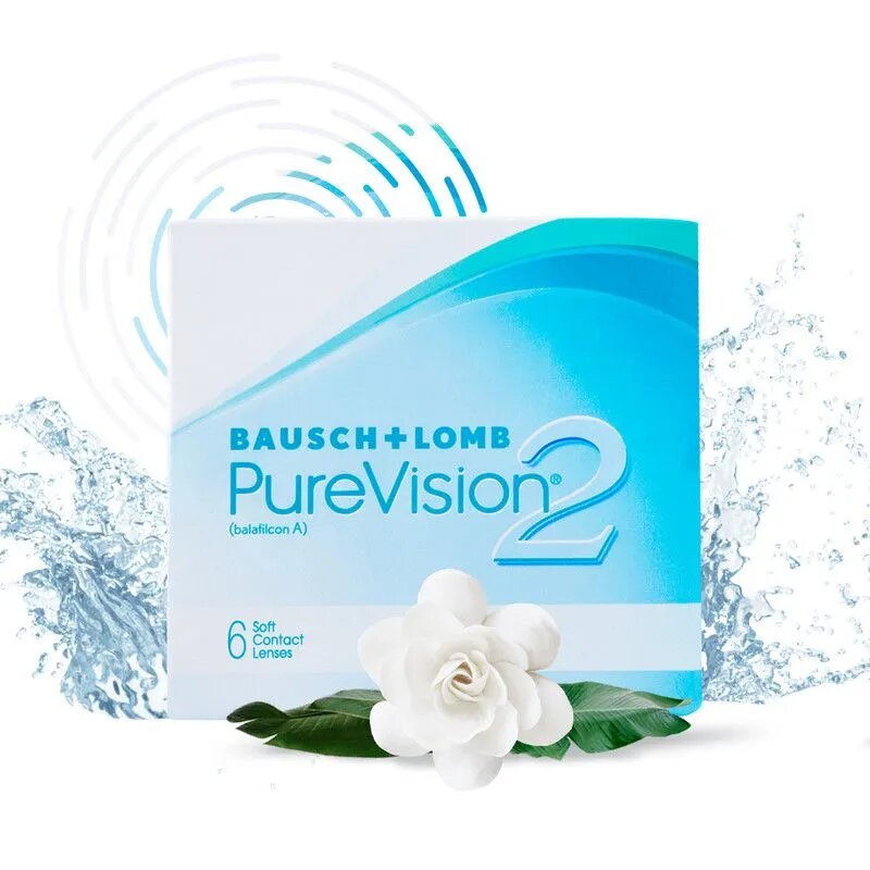 Ежемесячные контактные линзы Bausch&Lomb PureVision 2 HD 6 pk (BC 8.6; D -2.75)