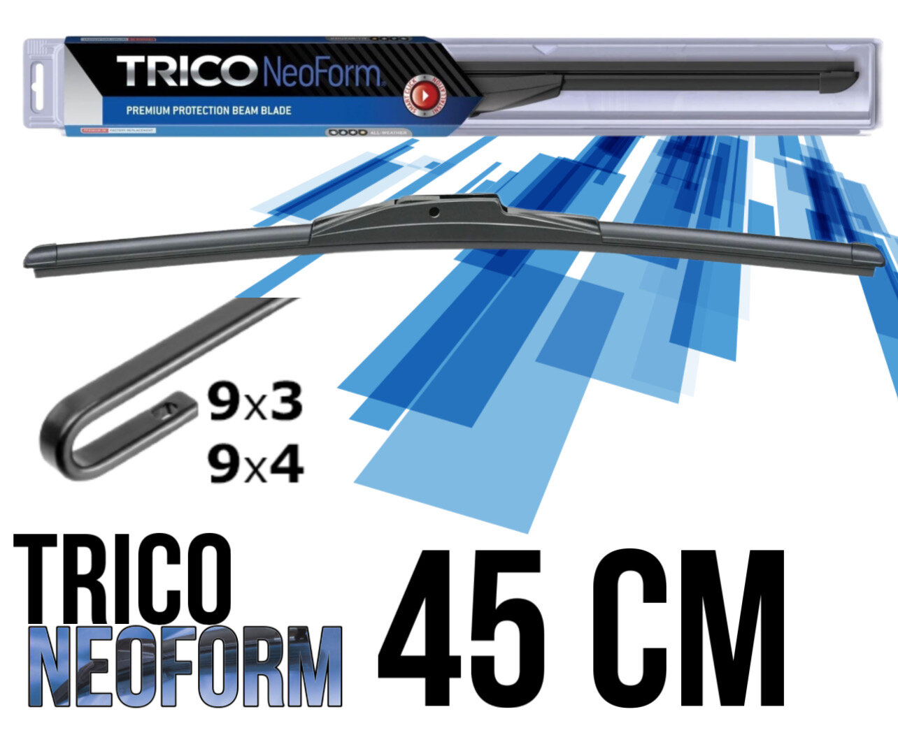 Щетка 450 мм/1шт Бескаркасная универсальная NeoForm (Trico)