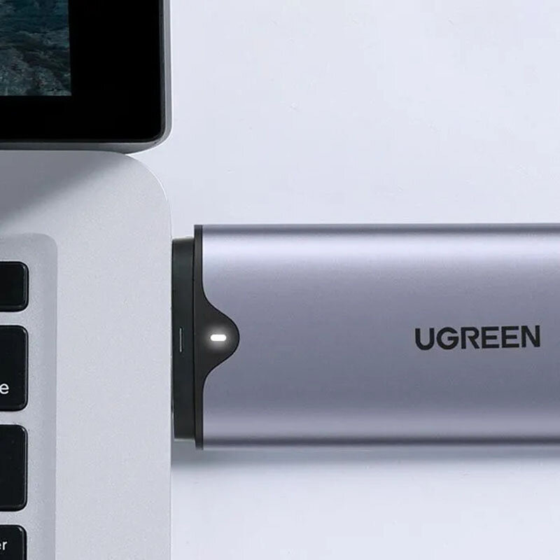 Бокс для накопителей UGREEN UGREEN USB-C/USB-A to M.2 M-Key Portable SSD Enclosure 10Gbps CM353 (70532) — фото 1