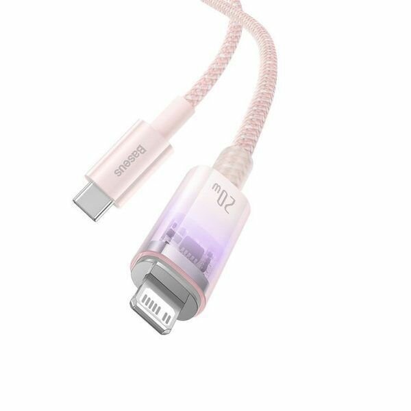 Кабель Type-C - Apple Lightning 20W 1 метр Explorer Series Pink (CATS010204) — фото 1