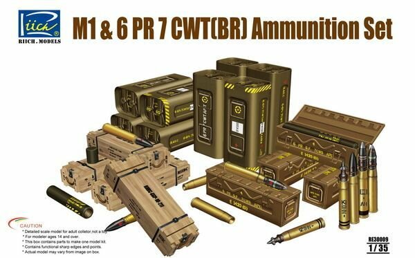 RE30009 Американские боеприпасы US M1 57mm & 6PR 7cwt (BR) Riich Models (1/35)