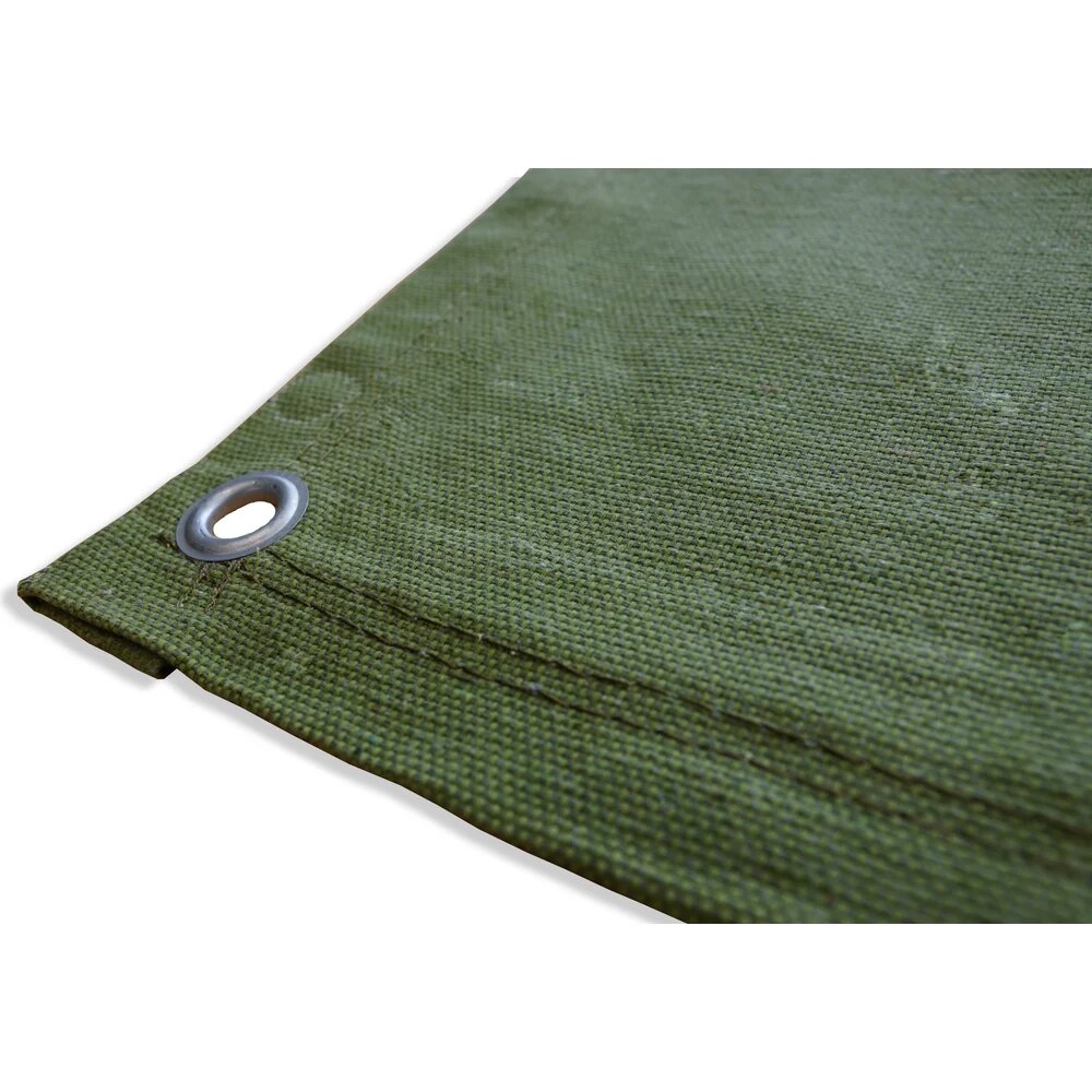 Тент брезентовый влагостойкий 4x6 м 390 г/м² Промышленник ТБ46390