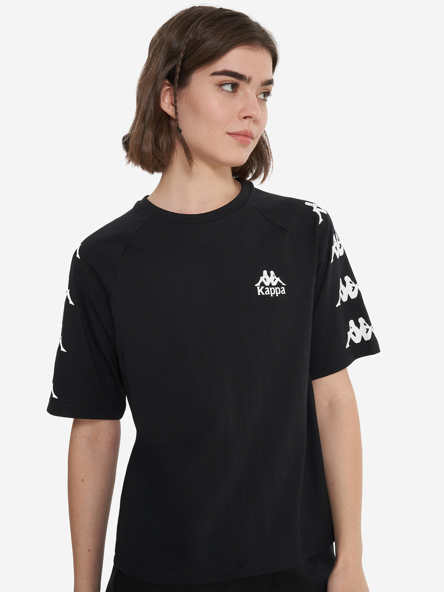 Футболка спортивная Kappa Authentic MP Women's SS T-shirt, размер 46/48, черный