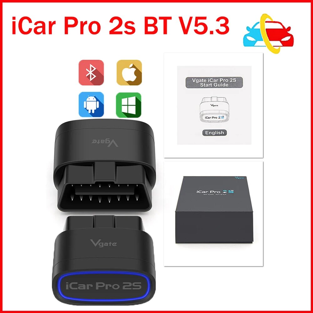2024 Vgate iCar Pro 2S Bluetooth 5,3 OBD2 сканер автоматический SCAN ELM327 диагностический инструмент OBDII диагностика для iOS/Android/Windows, iCar pro 2s — фото 1