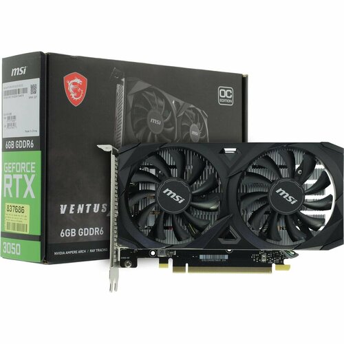 Видеокарта Msi Ventus 2X GeForce RTX 3050 VENTUS 2X E 6G OC 21980₽