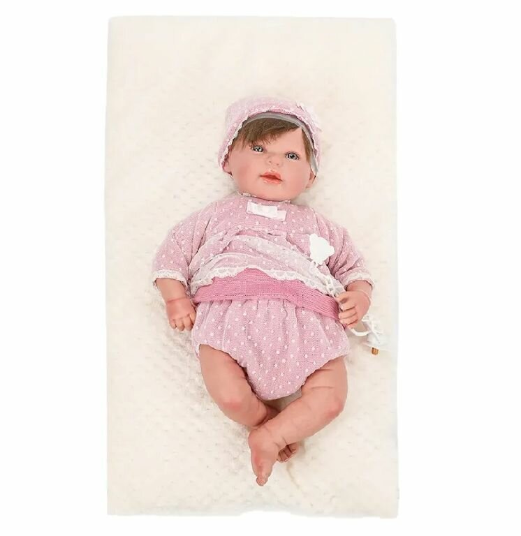 Кукла Arias ReBorns Carolina новорождённый пупс 45см Т17439