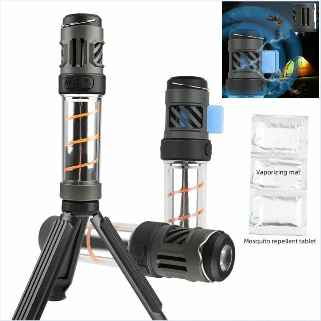 Картинки Фонарь кемпинговый аккумуляторный подвесной на магните, Лампа от насекомых антимоскитная, фонарик для кемпинга туристический походный в палатку