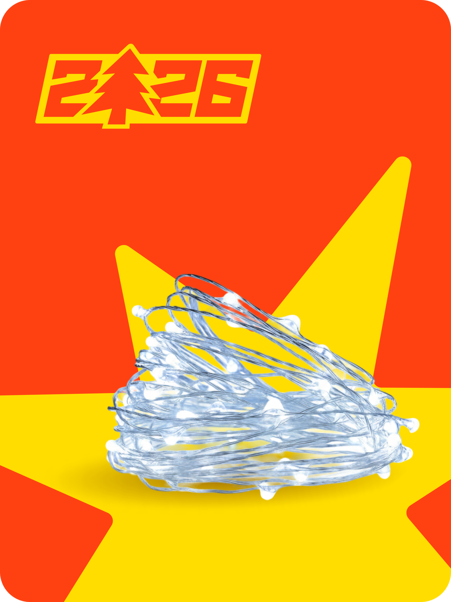 Гирлянда 10 м — классическая LED, белый яркий свет, подходит для дома, фасада, ёлки, окон и праздничного декора