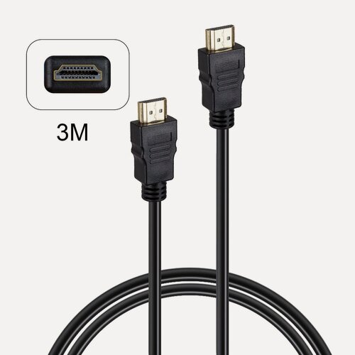 Изображение товара Кабель HDMI Cantell 4K to 4K High Quality 2160p, 1.4 Version, 3 метра, черный