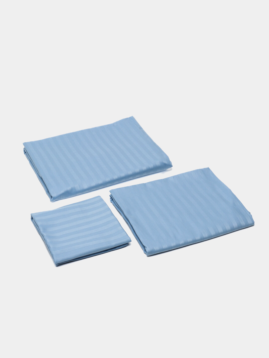 Комплект из страйп-сатина 2-x спального постельного белья Ali Home, евро