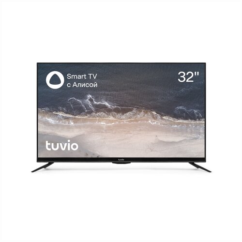 32” Телевизор tuvio Full HD DLED на платформе Яндекс.ТВ, черный.