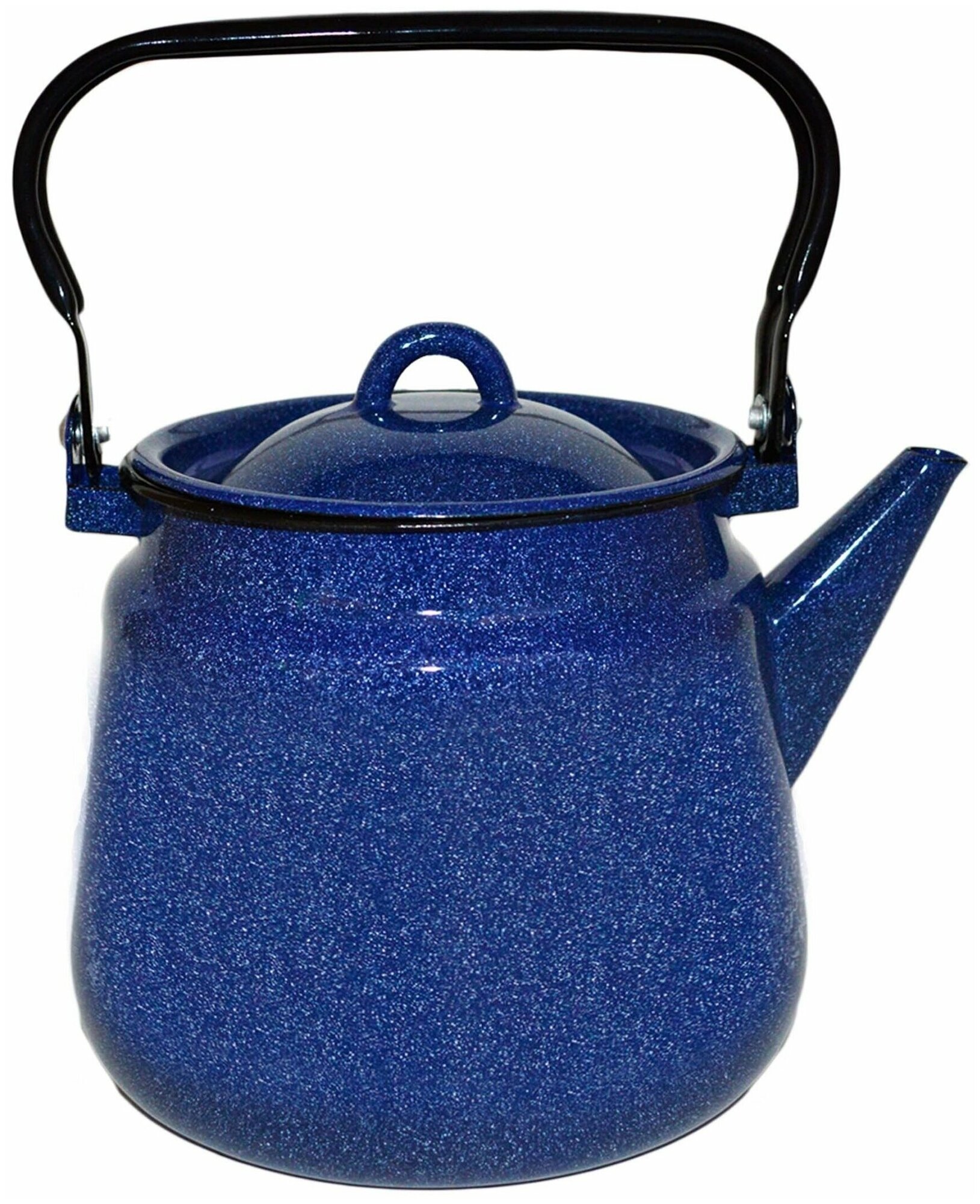 Чайник 35 л синий с зерном эмалированный