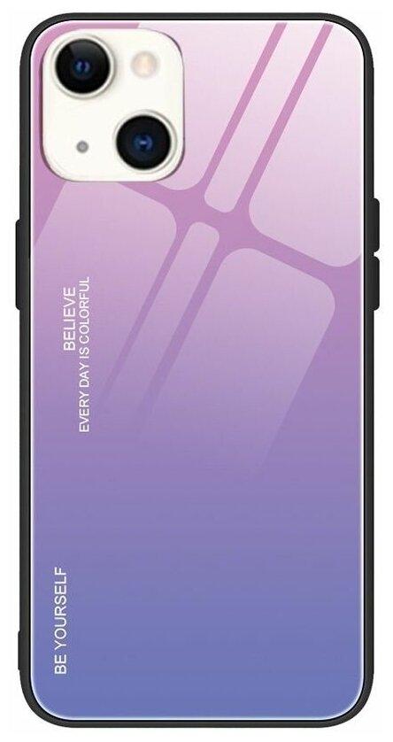 Brodef Gradation стеклянный чехол для iPhone 13 Розовый