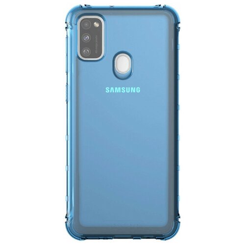 фото Чехол-накладка для samsung (m215) galaxy m21 синий, microfiber case, borasco