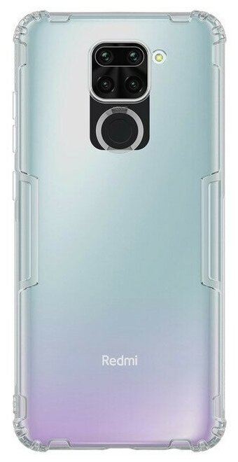 Накладка Nillkin Nature TPU Case силиконовая для Xiaomi Redmi Note 9 прозрачно-черная
