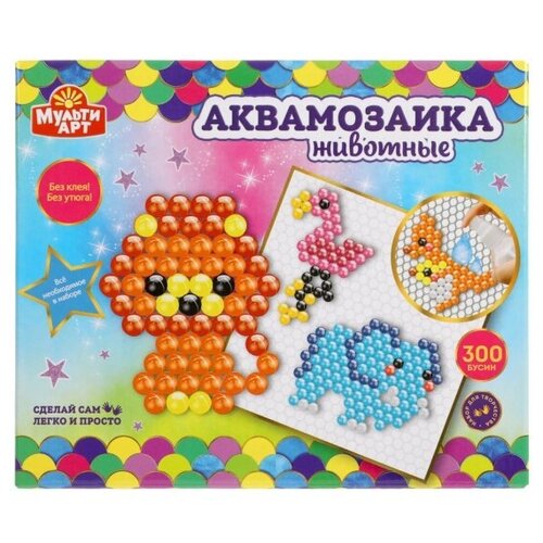 фото Аквамозаика животные 300 бусин aquabeads300-mulart4 multiart