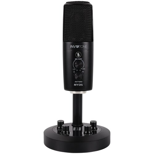 Invotone Myos настольный микрофон, 3 капсюля, USB интерфейс apogee mic plus usb микрофон конденсаторный 96 кгц