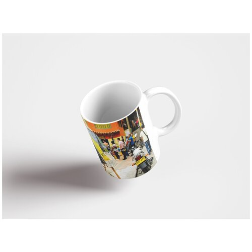 фото Кружка "уличное искусство, живопись, художественная картина 320 мл. белая" lotsprints