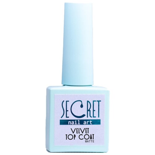 Secret Верхнее покрытие Velvet Top Coat Matte, прозрачный, 10 мл olystyle верхнее покрытие top coat matte прозрачный 10 мл