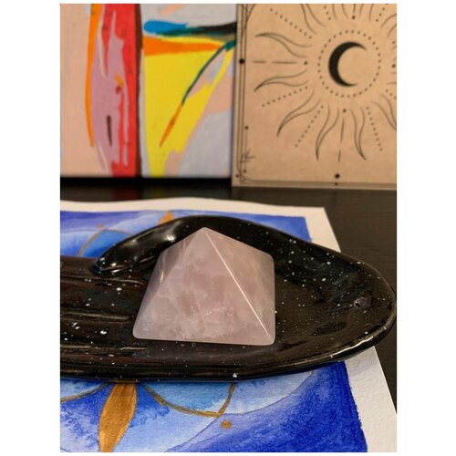 Пирамидка Агата/ Агат серый/ Натуральный камень/ Пирамида/ Талисман/Камень из Агата/ Минерал/ Пирамида из Агата/ Агат пирамидка 4 см