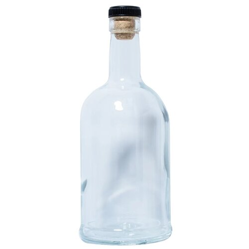 фото Бутылка стеклянная "домашняя" 0.5л с пробкой самогонный погребок