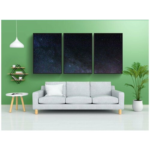 фото Набор модулных постеров для интерьера "небо, млечный путь, звезды" 60x90 см. в тубусе, без рамки lotsprints