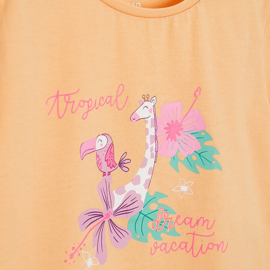 Футболка COOL CLUB, размер 116, оранжевый — фото 1