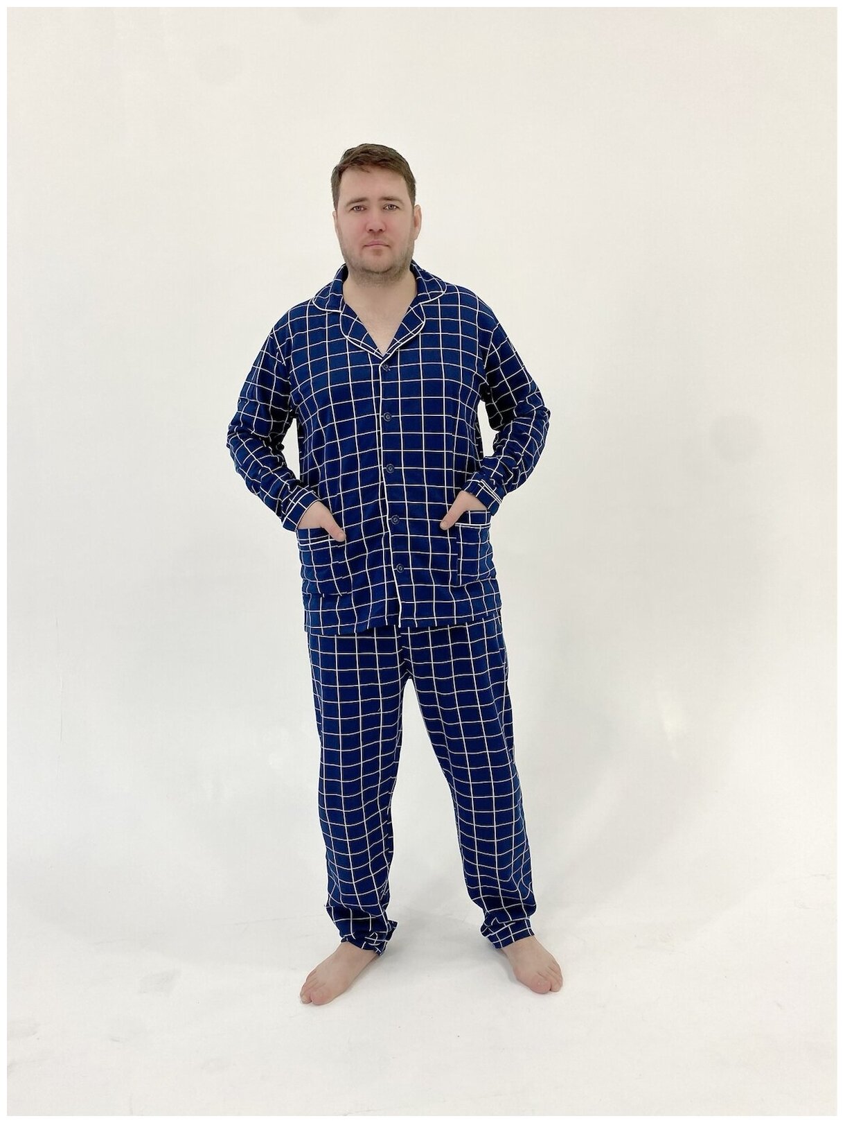 Пижама мужская со штанами хлопковая - фотография № 4