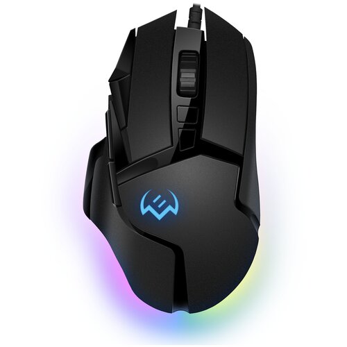 Игровая мышь проводная Sven RX-G975 91кл сенсор Pixart 3325 200-10000 DPI ПО RGB черный 311300₽