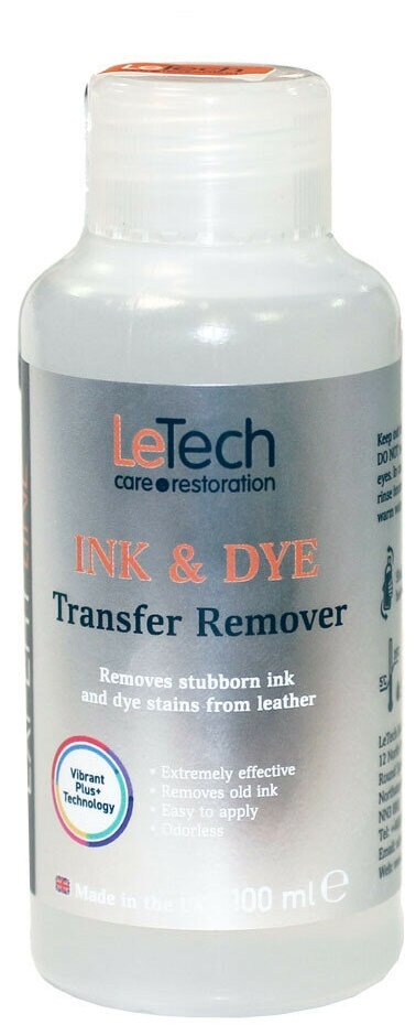 Очиститель кожи для удаления сильных пятен LeTech Ink & Day Transfer Remover 100мл