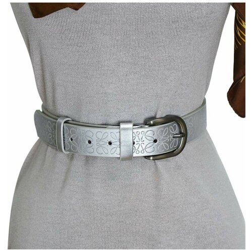 фото Ремень серебристого цвета 847825 not brand