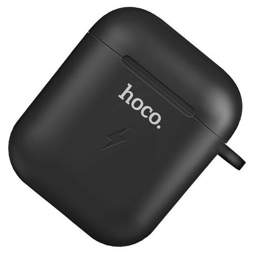 фото Зарядный чехол hoco cw22 для airpods с беспроводной зарядкой черный