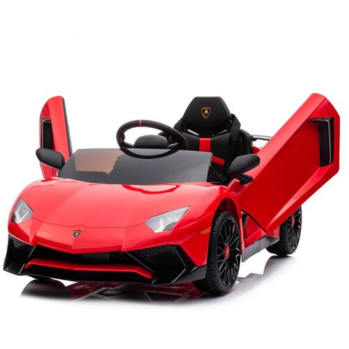 BDM Детский электромобиль Lamborghini Aventador SV Roadster 2WD 12V - BDM0931-RED bdm детский электромобиль bettyma lamborghini urus 2wd 12v bdm0923 red