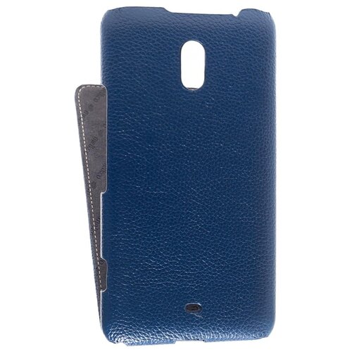 Кожаный чехол для Nokia Lumia 1320 Melkco Leather Case - Jacka Type (Dark Blue LC) чехол mypads fondina bicolore для nokia lumia 1320