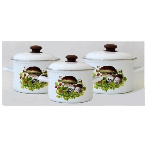 Набор посуды Лысьва № 7-4 Грибная поляна С-007АП2/4