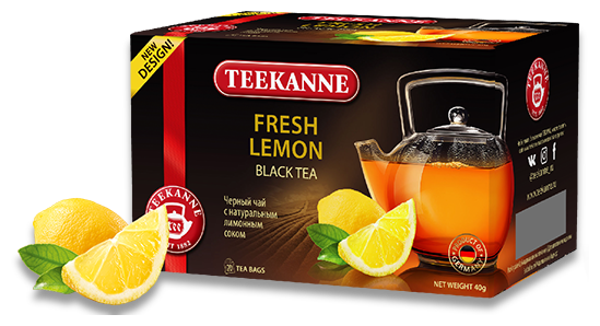 Чай черный Teekanne Fresh lemon в пакетиках