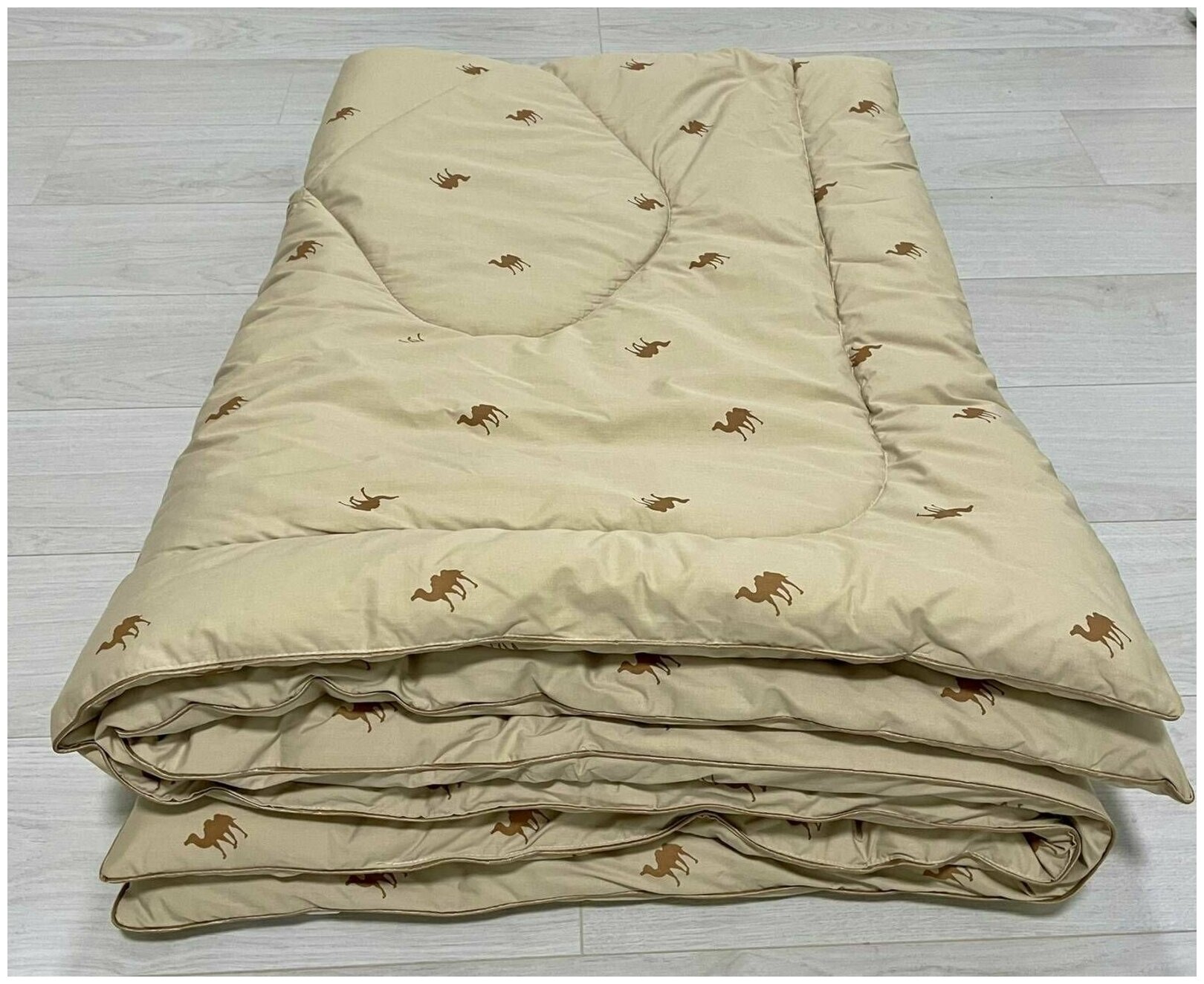 Одеяло из верблюжьей шерсти/чехол хлопок 100%/двухспальное 172х205 - фотография № 5