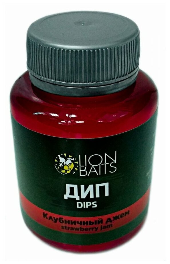 Дип Dips LION BAITS Клубничный джем Strawberry Jam 130 мл