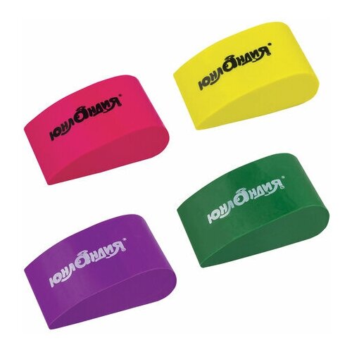 фото Ластик юнландия "капля" (38х22х16мм, набор цветов) 36шт. (228071)